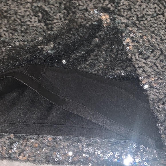 Tahari Sequined Skirt Black/Gunmetal - Picture 12 of 12